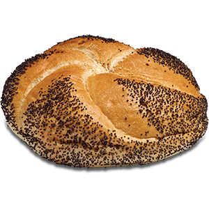 Poppy Seed Kaiser Roll