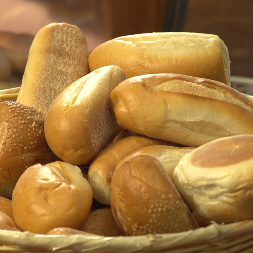 Basket of fresh Liscio's rolls
