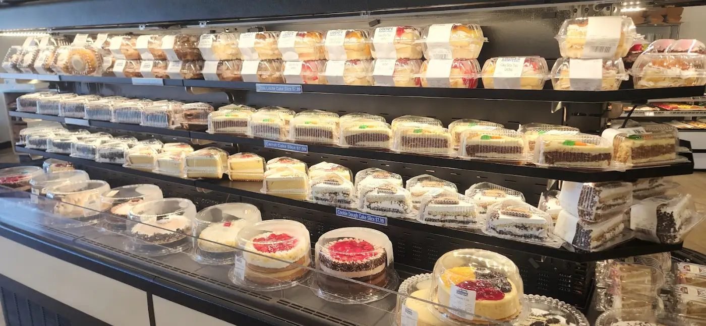 Cakes in the display case
